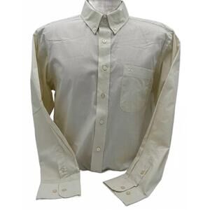 NEW PANHANDLE men's solid button down shirt in eggshell